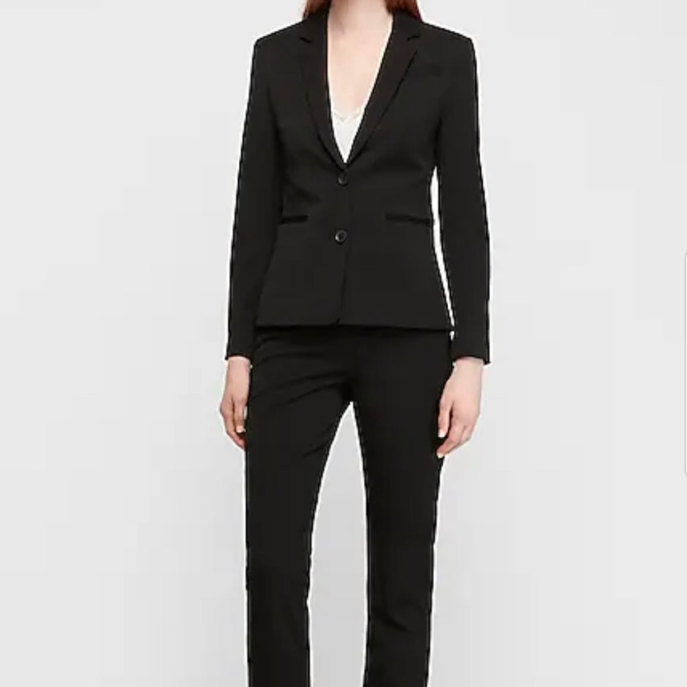 Black suit jacket and pants
